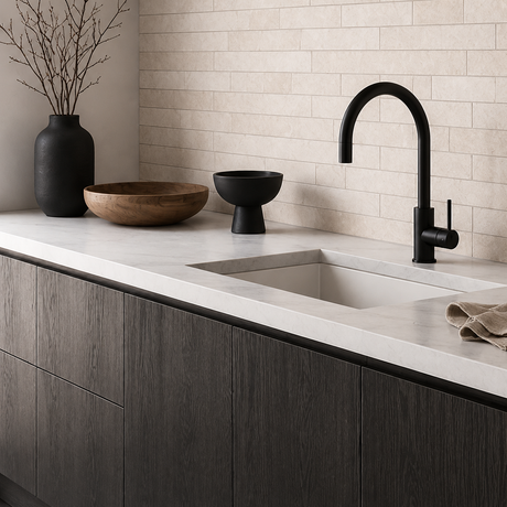 Mildura Travertine Look Matte Subway Tile