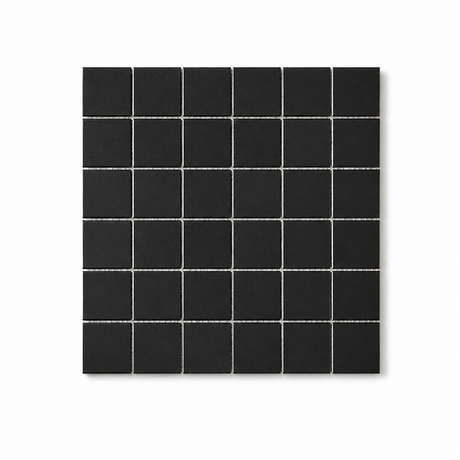 Mornington Black Matte Medium Square Tile