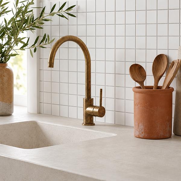 Mornington White Gloss Medium Square Tile