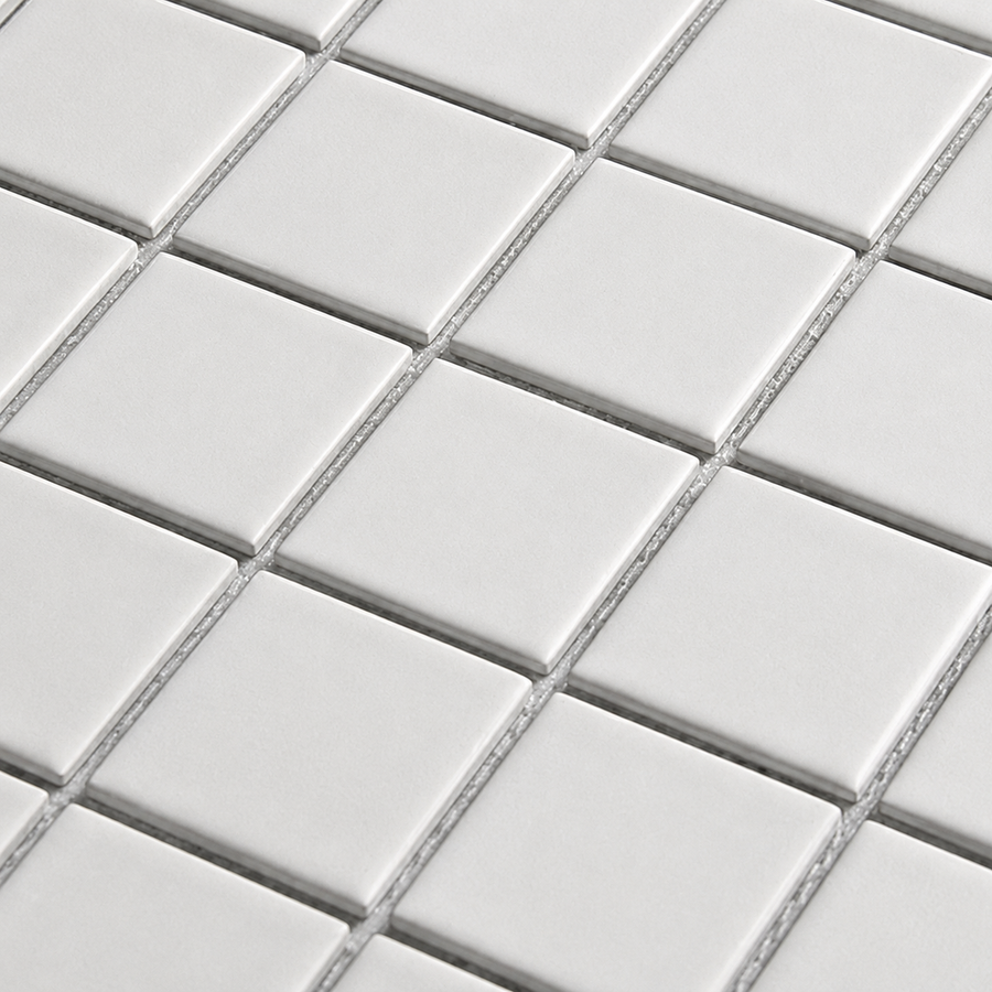 Mornington White Gloss Medium Square Tile
