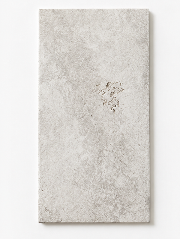 Roebuck French Pattern Grey External Travertine Look Tile
