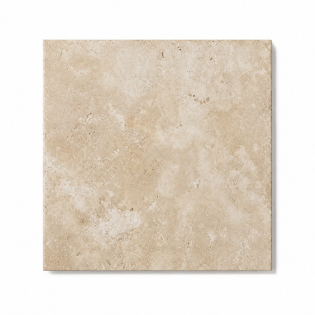 Roebuck French Pattern Ivory External Travertine Look Tile