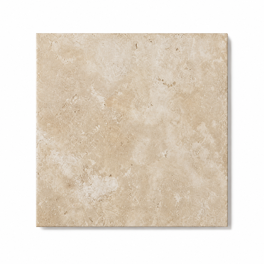 Roebuck French Pattern Ivory External Travertine Look Tile
