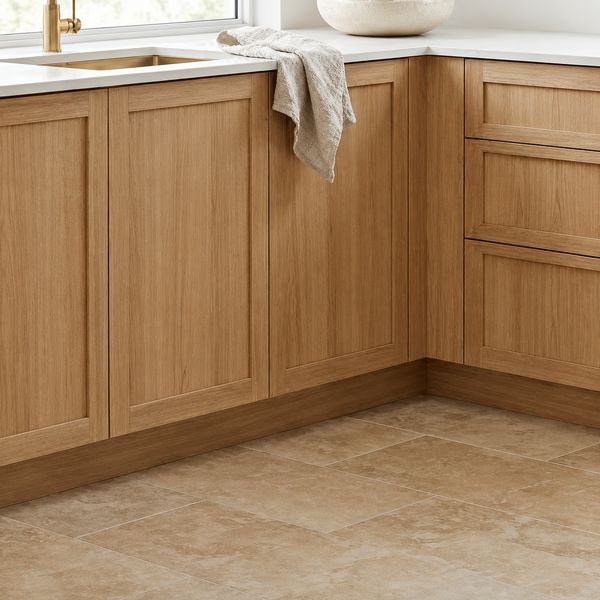 Roebuck French Pattern Ivory External Travertine Look Tile