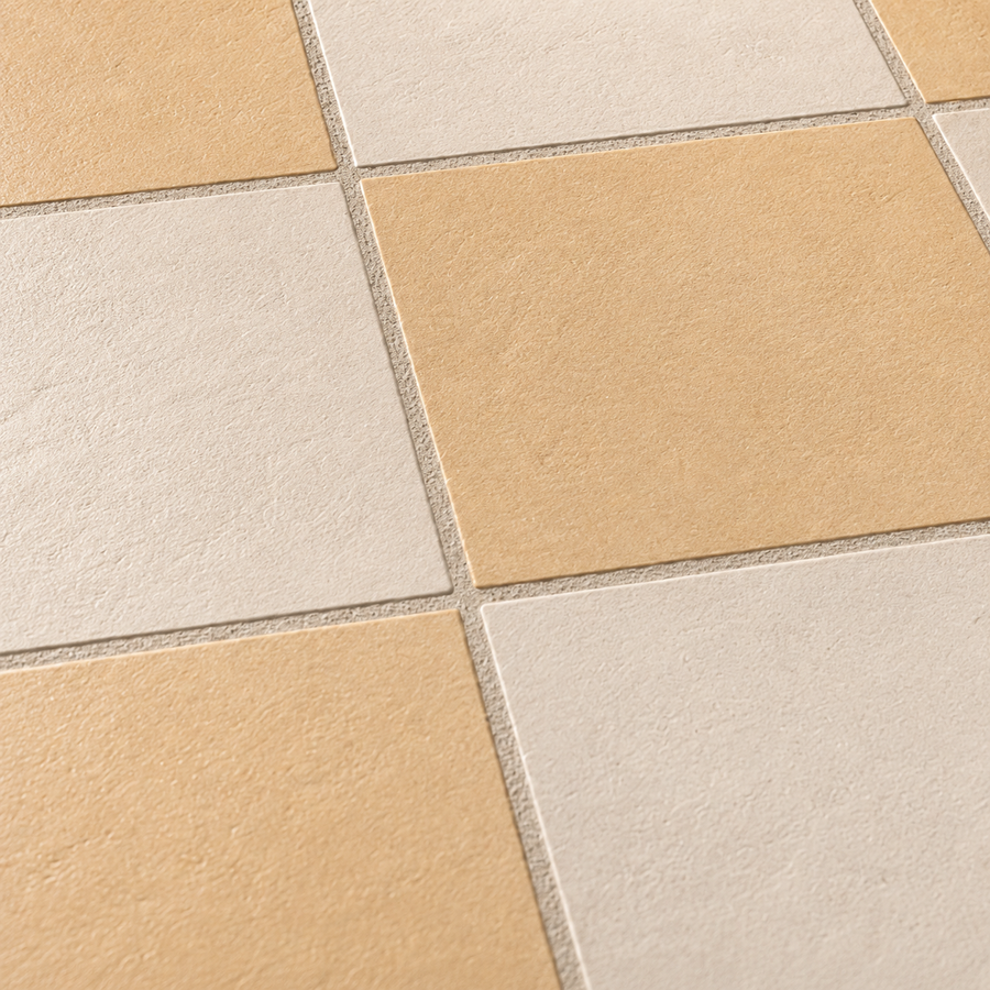 Strahan Checkerboard Butter & White Tile