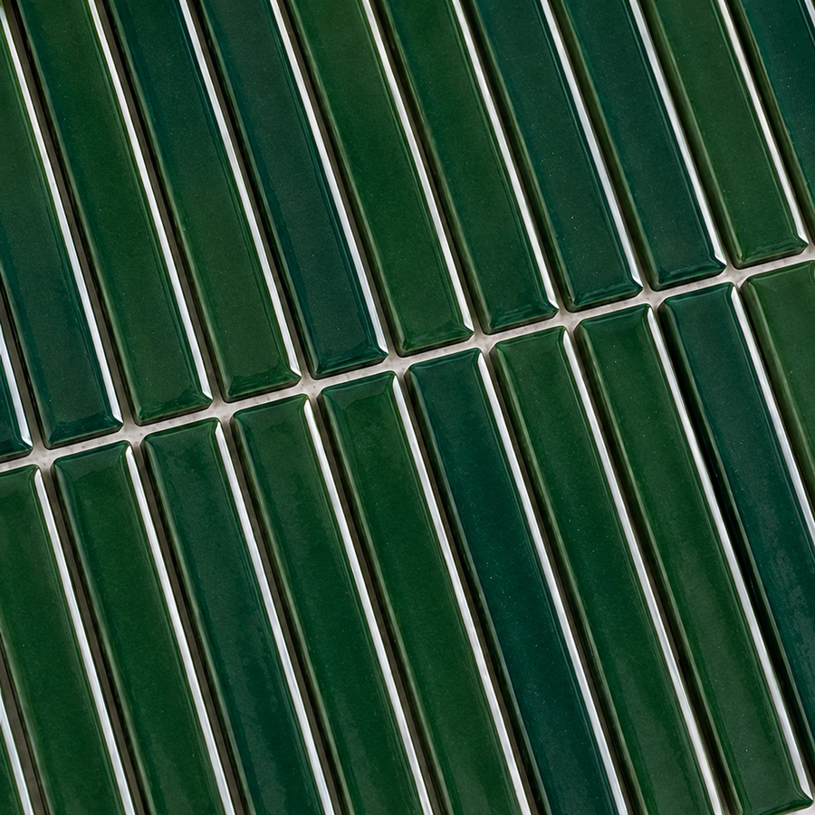 Wilsons Antique Forest Green Kit Kat Mosaic Tile