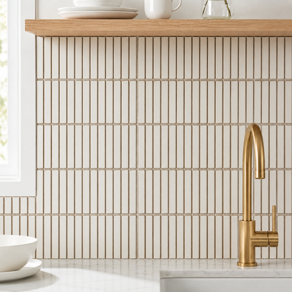 Wilsons Antique White Kit Kat Mosaic Tile