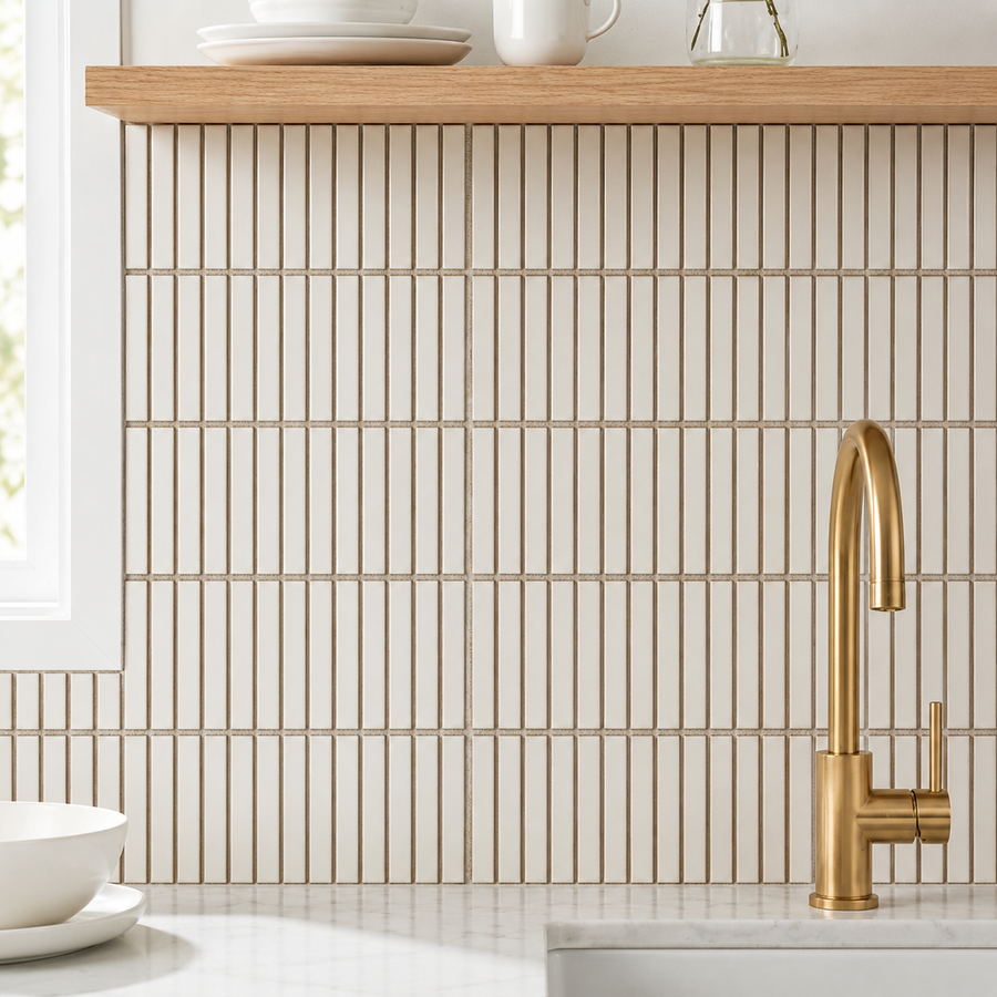 Wilsons Antique White Kit Kat Mosaic Tile