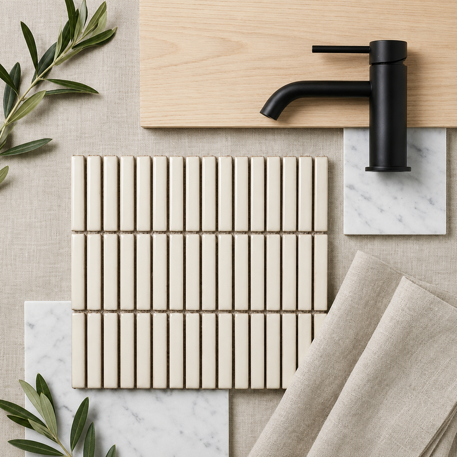 Wilsons Antique White Kit Kat Mosaic Tile